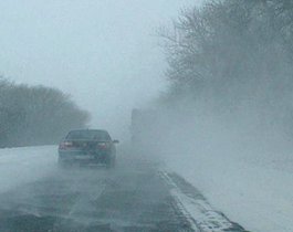 На трассе М-5 введено ограничение движения из-за снегопада