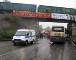 ДТП на Троицком тракте. В лобовом с толкновении с автобусом сгорела Daewoo Nexia